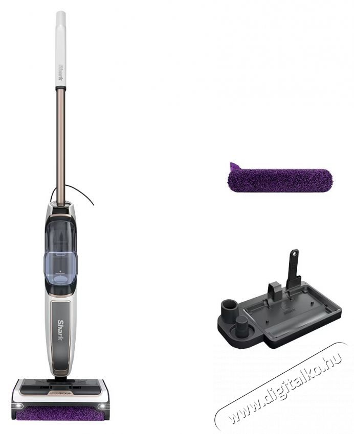 Shark SteamPickUp SD200 elektromos gőz&ouml;lős felmos&oacute;, t&ouml;bb fel&uuml;letre, 1230 W, 429 ml-es tart&aacute;ly, h&aacute;l&oacute;zati adapter H&aacute;ztart&aacute;s / Otthon / K&uuml;lt&eacute;r - Tiszt&iacute;t&oacute; / mos&oacute; - Gőz&ouml;lős padl&oacute;tiszt&iacute;t&oacute; - 537292