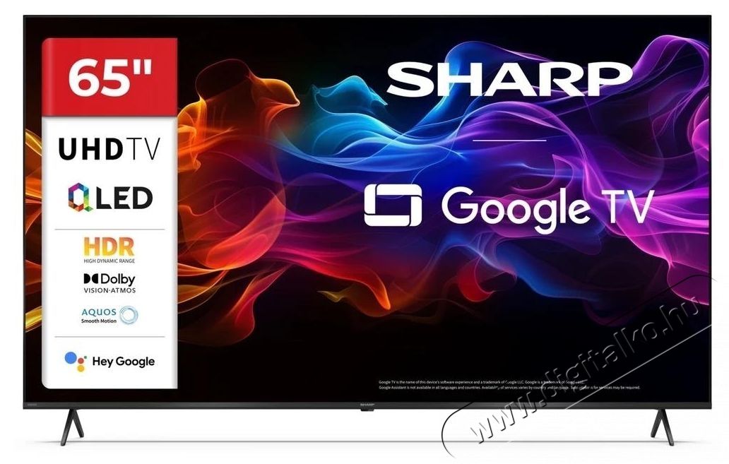 SHARP 65HP6265E 139cm-es 4K Ultra HD QLED Google TV Telev&iacute;zi&oacute;k - LED telev&iacute;zi&oacute; - UHD 4K felbont&aacute;s&uacute; - 530965