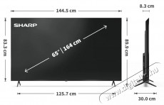 SHARP 65HP6265E 139cm-es 4K Ultra HD QLED Google TV Telev&iacute;zi&oacute;k - LED telev&iacute;zi&oacute; - UHD 4K felbont&aacute;s&uacute; - 530965