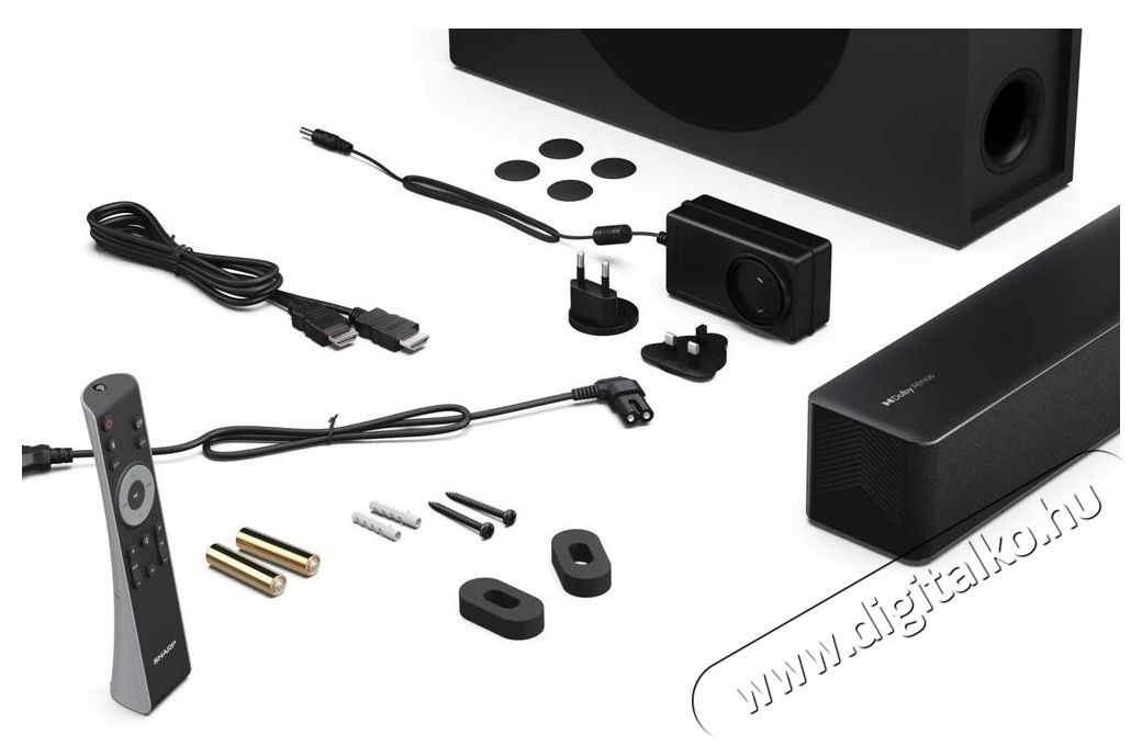 SHARP HT-SBW310 2.1 Dolby Atmos(R)   DTS Virtual X(R) hangprojektor v&eacute;kony vezet&eacute;k n&eacute;lk&uuml;li m&eacute;lynyom&oacute; Audio-Video / Hifi / Multim&eacute;dia - Hangprojektor / soundbar - M&eacute;lyl&aacute;d&aacute;val - 530967