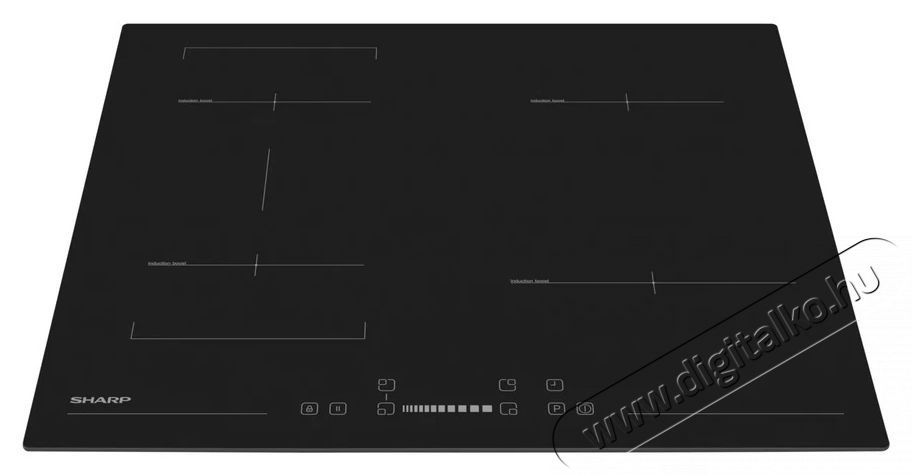SHARP KH-6I35NS0K-EU - be&eacute;p&iacute;thető indukci&oacute;s főzőlap (60 cm) Konyhai term&eacute;kek - S&uuml;tő-főzőlap, tűzhely (be&eacute;p&iacute;thető) - Indukci&oacute;s főzőlap (be&eacute;p&iacute;thető) - 538165