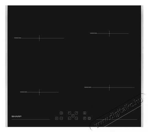 SHARP KH-6I37FT0K-EU - be&eacute;p&iacute;thető indukci&oacute;s főzőlap (60 cm) Konyhai term&eacute;kek - S&uuml;tő-főzőlap, tűzhely (be&eacute;p&iacute;thető) - Indukci&oacute;s főzőlap (be&eacute;p&iacute;thető) - 538158