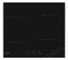 SHARP KH-6I37FT0K-EU - be&eacute;p&iacute;thető indukci&oacute;s főzőlap (60 cm) Konyhai term&eacute;kek - S&uuml;tő-főzőlap, tűzhely (be&eacute;p&iacute;thető) - Indukci&oacute;s főzőlap (be&eacute;p&iacute;thető) - 538158