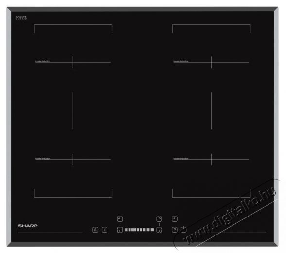 SHARP KH-6I38CS00-EU - be&eacute;p&iacute;thető indukci&oacute;s főzőlap (60 cm, CookBridge) Konyhai term&eacute;kek - S&uuml;tő-főzőlap, tűzhely (be&eacute;p&iacute;thető) - Indukci&oacute;s főzőlap (be&eacute;p&iacute;thető) - 538166