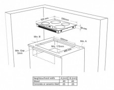 SHARP KH6I19BS00EU indukciós főzőlap Konyhai termékek - Sütő-főzőlap, tűzhely (beépíthető) - Indukciós főzőlap (beépíthető) - 306083