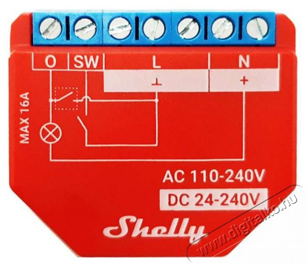 SHELLY PLUS1PM–1 csatornás WiFi-s okos relé mérővel Háztartás / Otthon / Kültér - Okos otthon - Okos konnektor - 478842
