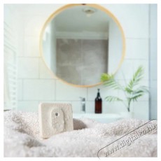 SHELLY Blue H&T Bluetooth elemes hőmérséklet és páratartalom érzékelő, elefántcsontszín Háztartás / Otthon / Kültér - Lakásfelszerelés - Időjárás állomás kiegészítő - 508209