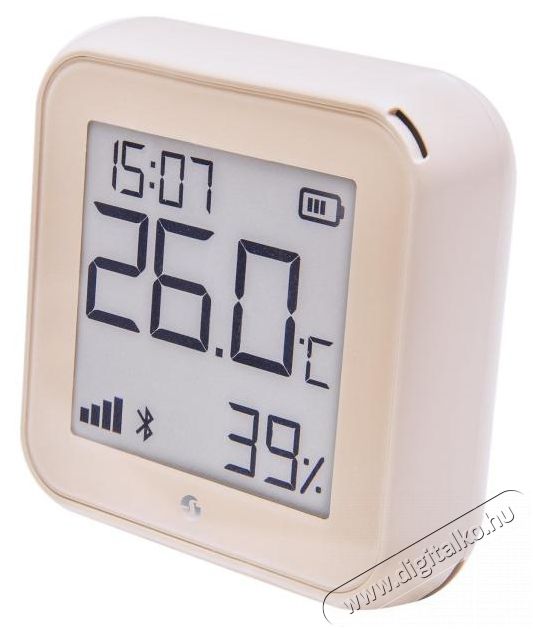 SHELLY Blue H&T Bluetooth elemes hőm&eacute;rs&eacute;klet &eacute;s p&aacute;ratartalom &eacute;rz&eacute;kelő, mocha H&aacute;ztart&aacute;s / Otthon / K&uuml;lt&eacute;r - Lak&aacute;sfelszerel&eacute;s - Hőm&eacute;rő / barom&eacute;ter - 519739