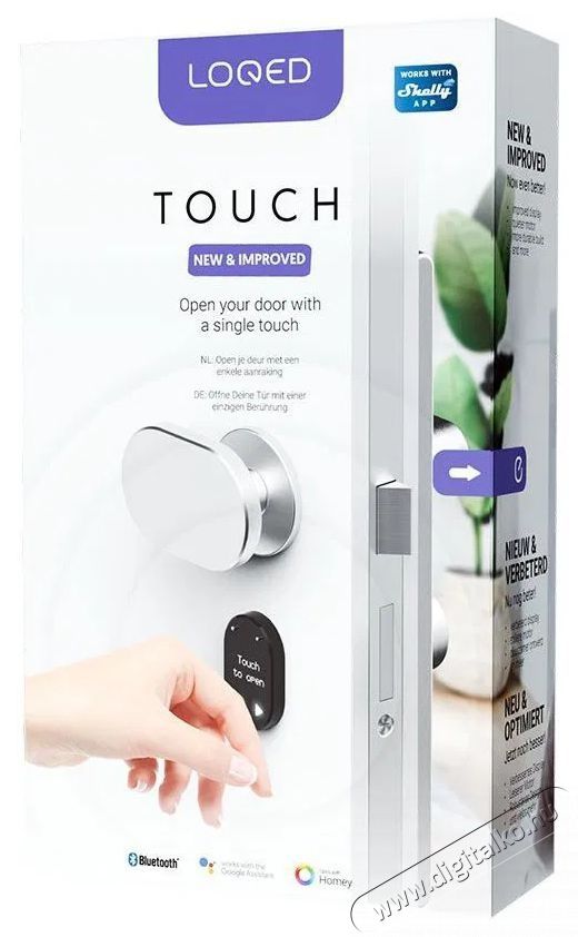 SHELLY Loqed Touch Okos z&aacute;r, fekete H&aacute;ztart&aacute;s / Otthon / K&uuml;lt&eacute;r - Biztons&aacute;gtechnika - Kieg&eacute;sz&iacute;tő - 521473