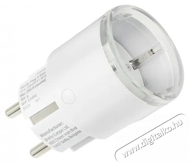 SHELLY Plug S Gen3 konnektor teljesítményméréssel, WiFi, fehér Háztartás / Otthon / Kültér - Okos otthon - Okos konnektor - 521476