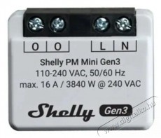SHELLY PM Mini Gen3 fogyasztásmérő modul 16 A-ig, WiFi, Bluetooth Háztartás / Otthon / Kültér - Okos otthon - Kiegészítő - 521481