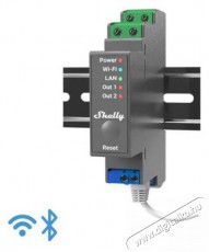 SHELLY Pro 2, kapcsolómodul DIN-sínre, 2×16 A, WiFi, LAN Újdonságok - Új termékek - 521485