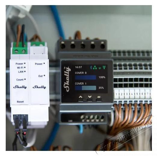 SHELLY Pro Dual Cover PM, redőnymodul DIN s&iacute;nre, WiFi, LAN H&aacute;ztart&aacute;s / Otthon / K&uuml;lt&eacute;r - Egy&eacute;b h&aacute;ztart&aacute;si term&eacute;k - 521489