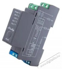 SHELLY Wave 2, 2x 16A kapcsolómodul DIN sínen, Z-Wave Újdonságok - Új termékek - 521495