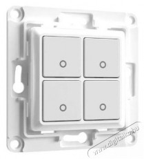 SHELLY WS4, 4 gombos, keret nélkül, fehér - Újdonságok - Új termékek - 521507