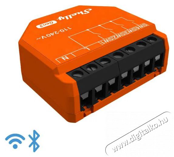 SHELLY Gen3 i4, 4 bemeneti modul, 230 V, Wi-Fi és BT Háztartás / Otthon / Kültér - Okos otthon - Kiegészítő - 521466