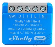 SHELLY Gen4 1 Mini, kapcsoló modul, Wi-Fi Háztartás / Otthon / Kültér - Okos otthon - Kiegészítő - 521468
