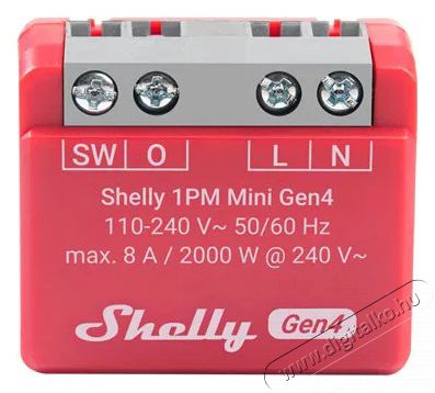 SHELLY Gen4 1PM Mini, kapcsoló modul, Wi-Fi Háztartás / Otthon / Kültér - Okos otthon - Kiegészítő - 521470