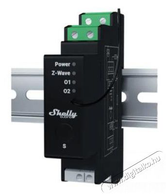 SHELLY Wave Pro Shutter 2x 16A modul, DIN, teljesítménymérés, Z-Wave Mobil / Kommunikáció / Smart - Tablet / E-book kiegészítő, tok - Távirányító - 521499