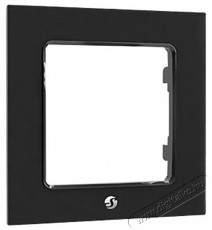 SHELLY Keret WS kapcsolóhoz, fekete, (80 mm x 80 mm x 10 mm) Háztartás / Otthon / Kültér - Okos otthon - Kiegészítő - 521446
