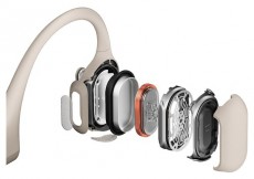 Shokz OpenRun Pro Premium csontvezetéses Bluetooth bézs Open-Ear sport fejhallgató Audio-Video / Hifi / Multimédia - Fül és Fejhallgatók - Fejhallgató - 458128