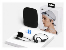 Shokz OpenSwim csontvezetéses vezeték nélküli fekete MP3 lejátszós Open-Ear fejhallgató Audio-Video / Hifi / Multimédia - Fül és Fejhallgatók - Fejhallgató - 458135