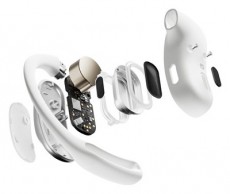 Shokz OpenFit Air. True Wireless Bluetooth fehér sport fülhallgató Audio-Video / Hifi / Multimédia - Fül és Fejhallgatók - Fülhallgató - 499980
