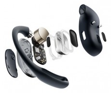 Shokz OpenFit Air. True Wireless Bluetooth fekete sport fülhallgató Audio-Video / Hifi / Multimédia - Fül és Fejhallgatók - Fülhallgató - 499979