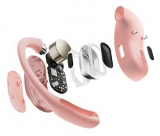 Shokz OpenFit Air. True Wireless Bluetooth rószaszín sport fülhallgató Audio-Video / Hifi / Multimédia - Fül és Fejhallgatók - Fülhallgató - 499981