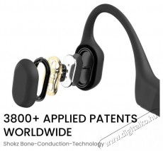 Shokz OpenRun Mini USB-C - fekete Audio-Video / Hifi / Multimédia - Fül és Fejhallgatók - Fülhallgató - 510226