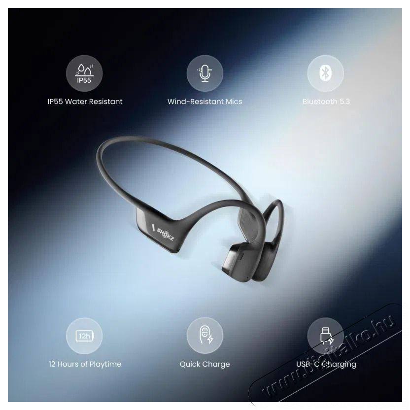 Shokz OpenRun Pro 2 - fekete Audio-Video / Hifi / Multim&eacute;dia - F&uuml;l &eacute;s Fejhallgat&oacute;k - F&uuml;lhallgat&oacute; - 510224