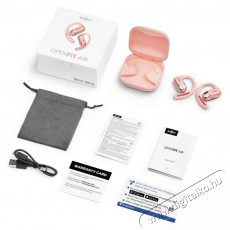 Shokz OpenFit Air. True Wireless Bluetooth rószaszín sport fülhallgató Audio-Video / Hifi / Multimédia - Fül és Fejhallgatók - Fülhallgató - 499981