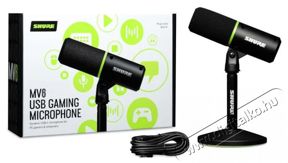 Shure MV6 Fot&oacute;-Vide&oacute; kieg&eacute;sz&iacute;tők - Mikrofon - &Eacute;nek &eacute;s hangszer mikrofon - 525973