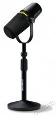 Shure MV7+ black + STAND Fotó-Videó kiegészítők - Mikrofon - Ének és hangszer mikrofon - 525975