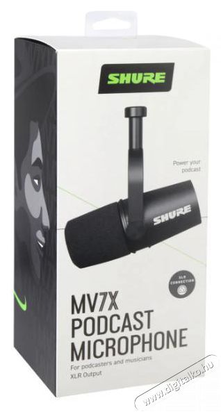 Shure MV7X Fot&oacute;-Vide&oacute; kieg&eacute;sz&iacute;tők - Mikrofon - &Eacute;nek &eacute;s hangszer mikrofon - 525980