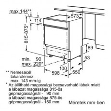 Siemens SN55D502EU beépíthető mosogatógép Konyhai termékek - Mosogatógép - Normál (60cm) beépíthető mosogatógép - 269828