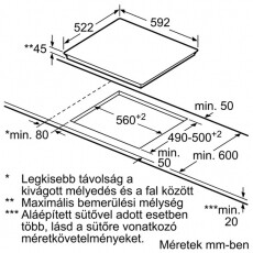 Siemens ET651BN17R elektromos főzőlap Konyhai termékek - Sütő-főzőlap, tűzhely (beépíthető) - Elektromos főzőlap (beépíthető) - 282625