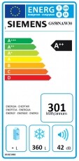 Siemens GS58NAW30 fagyasztószekrény Konyhai termékek - Hűtő, fagyasztó (szabadonálló) - Fagyasztószekrény - 282544
