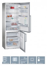 Siemens KG49NAI22 hűtőszekrény Konyhai termékek - Hűtő, fagyasztó (szabadonálló) - Alulfagyasztós kombinált hűtő - 282558