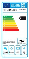 Siemens SN25L280EU mosogatógép Konyhai termékek - Mosogatógép - Normál (60cm) szabadonálló mosogatógép - 282563