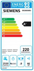 Siemens SR25E830EU mosogatógép Konyhai termékek - Mosogatógép - Keskeny (45cm-ig) szabadonálló mosogatógép - 282567