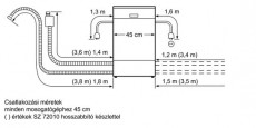 Siemens SR25E830EU mosogatógép Konyhai termékek - Mosogatógép - Keskeny (45cm-ig) szabadonálló mosogatógép - 282567