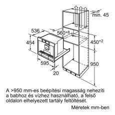 Siemens TK76K573 kávéfőző Konyhai termékek - Kávéfőző / kávéörlő / kiegészítő - Beépíthető kávéfőző - 282636