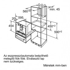 Siemens TK76K573 kávéfőző Konyhai termékek - Kávéfőző / kávéörlő / kiegészítő - Beépíthető kávéfőző - 282636