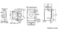 Siemens WI14S441EU mosógép Háztartás / Otthon / Kültér - Mosógép / szárítógép - Elöltöltős mosógép (beépíthető) - 282594