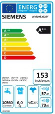 Siemens WM10B262BY mosógép Háztartás / Otthon / Kültér - Mosógép / szárítógép - Elöltöltős normál (60cm-ig) mosógép - 282570