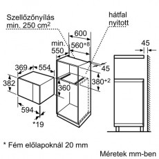 Siemens HF24M564 mikrohullámú sütő Konyhai termékek - Mikrohullámú sütő - Mikrohullámú sütő (beépíthető) - 282639