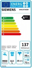 Siemens WM14T440BY mosógép Háztartás / Otthon / Kültér - Mosógép / szárítógép - Elöltöltős normál (60cm-ig) mosógép - 282574
