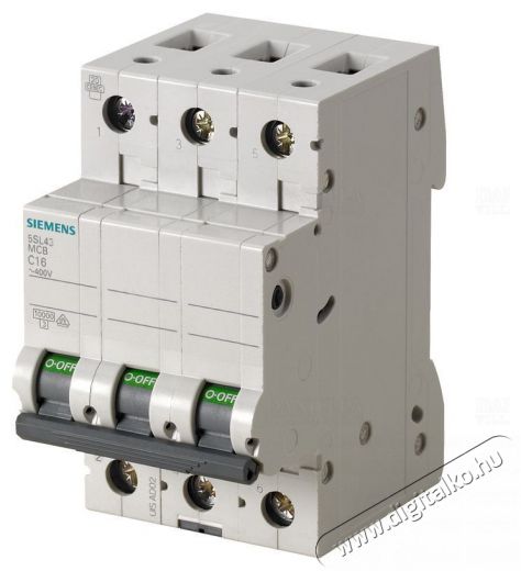 Siemens 5SL4316-7 10KA 3P C16 kismegszak&iacute;t&oacute; H&aacute;ztart&aacute;s / Otthon / K&uuml;lt&eacute;r - Szersz&aacute;m - &Aacute;ramfejlesztő - 388853