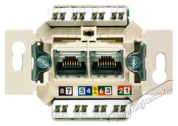 Siemens 5TG2027-2 UAE 2X8pólusú RJ45 UTP CAT6 A informatikai csatlakozóaljzat Háztartás / Otthon / Kültér - Biztonságtechnika - Kiegészítő - 431970